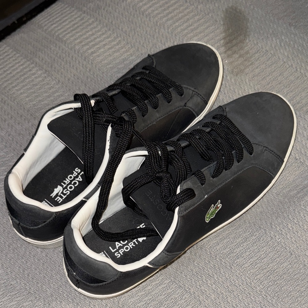 Lacoste Black and White Casual Sneakers
